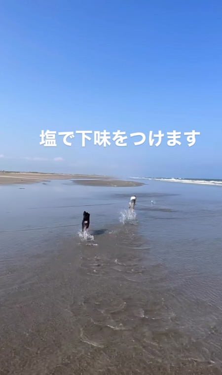 下味をつけます遠景