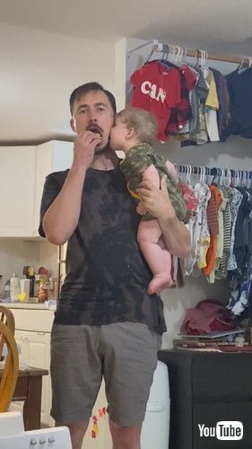 「Trying To Eat Dad's Snacks || ViralHog」