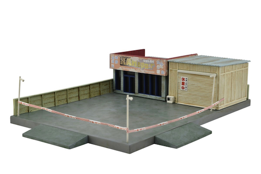 トミーテック ジオコレ 建物コレクション 廃業した給油所 廃業した整備所