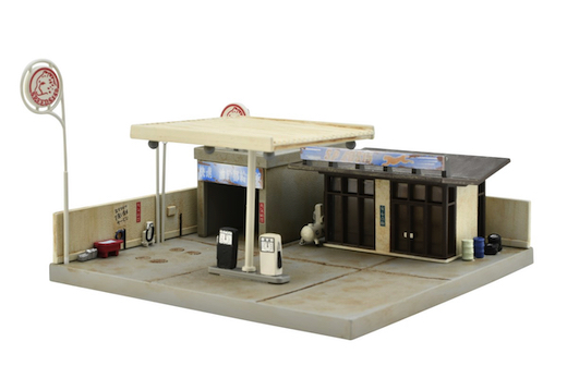 トミーテック ジオコレ 建物コレクション 廃業した給油所 廃業した整備所