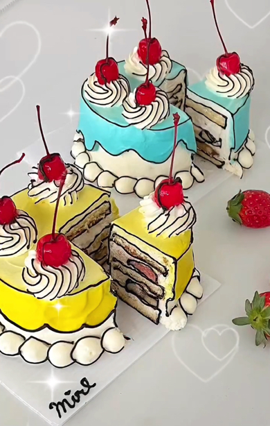 映える手作りケーキがかわいくてすてき