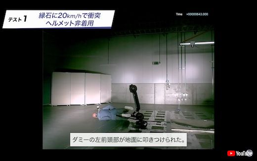 JAF 電動キックボード 実験 検証 事故 衝突 危険性 リスク ヘルメット