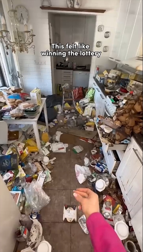 海外　ビフォーアフター　汚部屋　ゴミ屋敷