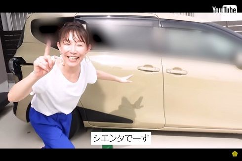 小原正子の愛車、トヨタ・シエンタ