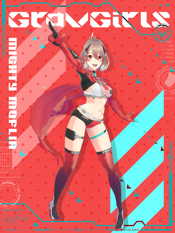 集英社DeNAプロジェクツ　VTuber事務所　GraV Girls　マイティ・モフリア　デビュー