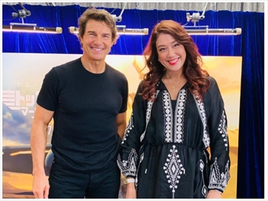 LiLiCoとトム・クルーズの2ショット