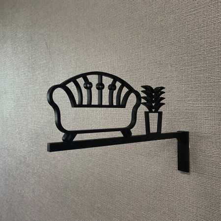 ピクトサインを使ったインテリアアイテムがかわいい