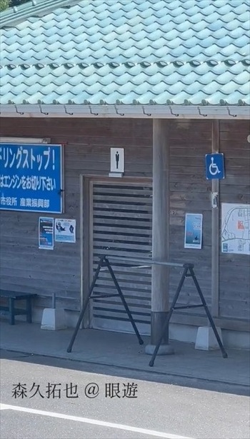 トイレの前のツバメ