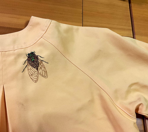 スモックの刺しゅう