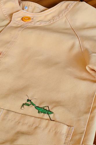 スモックの刺しゅう