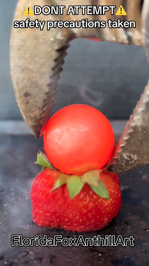 高熱 実験 鉄球