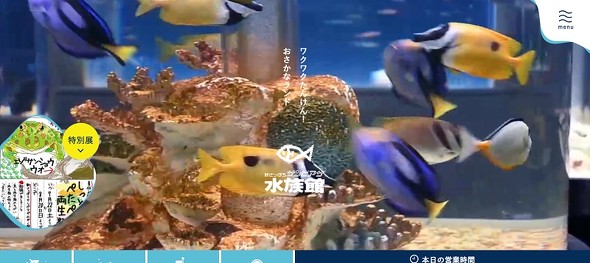 公式WebサイトのTOPページ