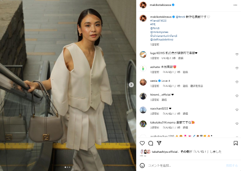 モデルの滝沢眞規子