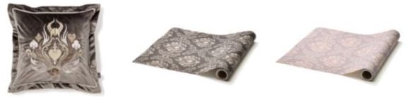 ヴィランズ ナイト（クッションカバー、リムーバブルウォールペーパー／ダークグレー、ライトグレー）