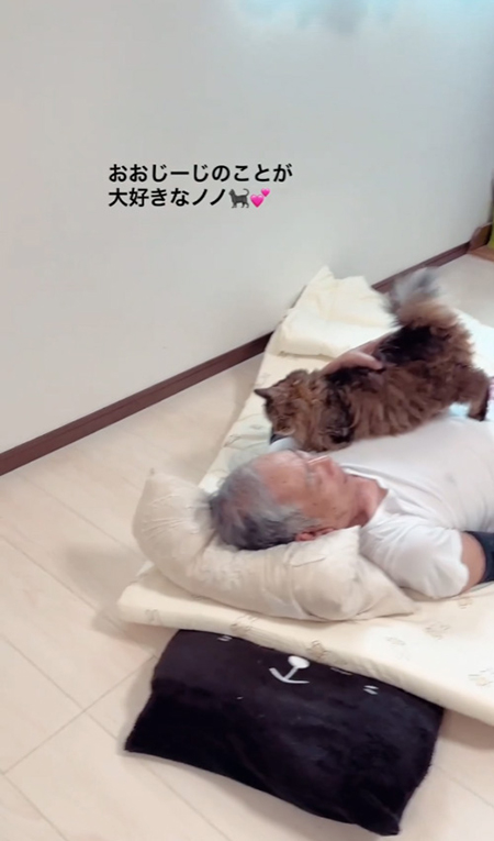 ノノちゃんを支えるおじいちゃん