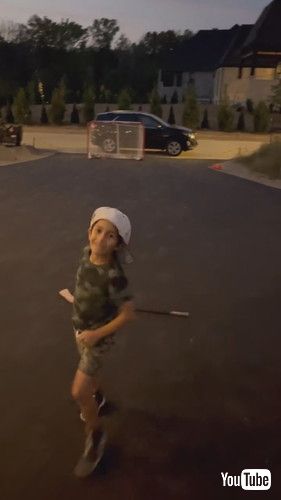 「Boy Makes Incredible Trick Shots With Hockey Stick || ViralHog」