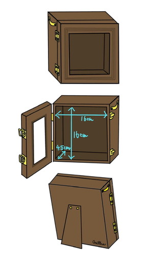 「ドールぬい用標本箱バッグ」