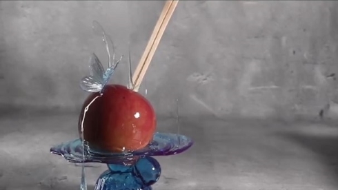 あめ細工職人がリンゴあめ作ったら