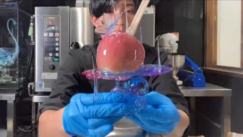 あめ細工職人がリンゴあめ作ったら