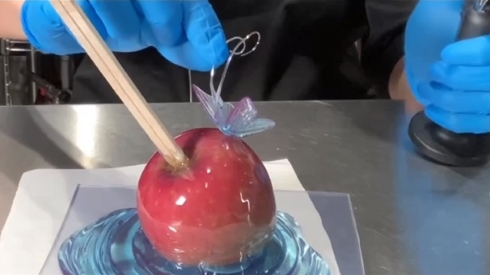 あめ細工職人がリンゴあめ作ったら