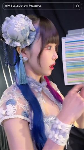 関コレに出演したTikTokerのゆりにゃ