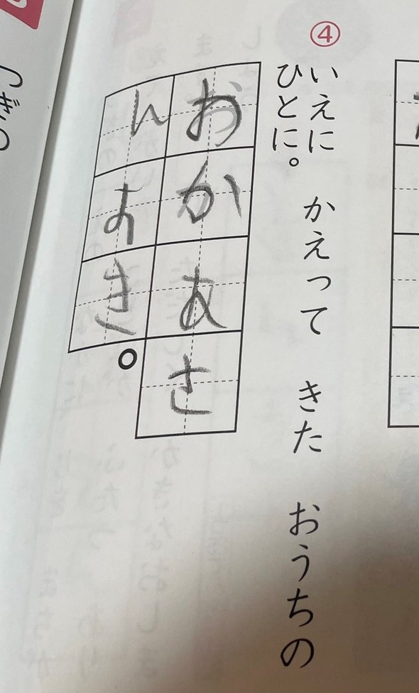 小学生　息子　ドリル