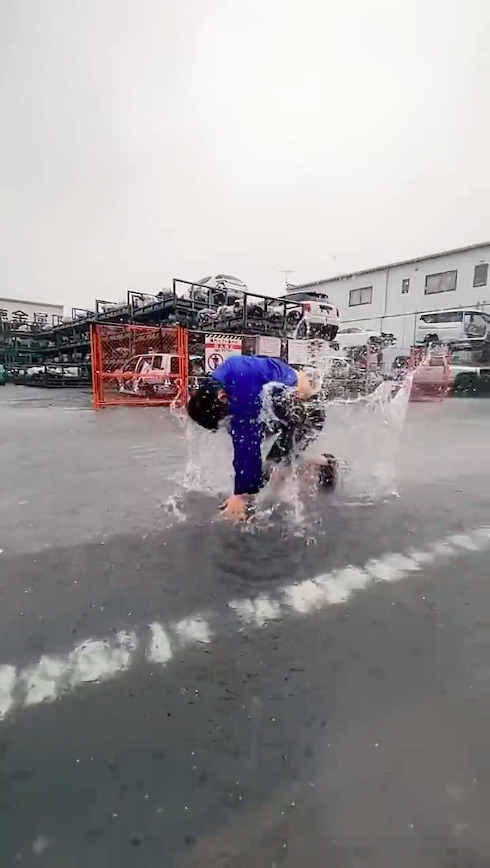 水の呼吸　鬼滅の刃　トリッキング