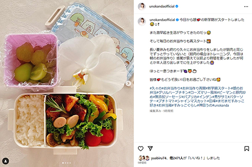 品数いっぱいのお弁当