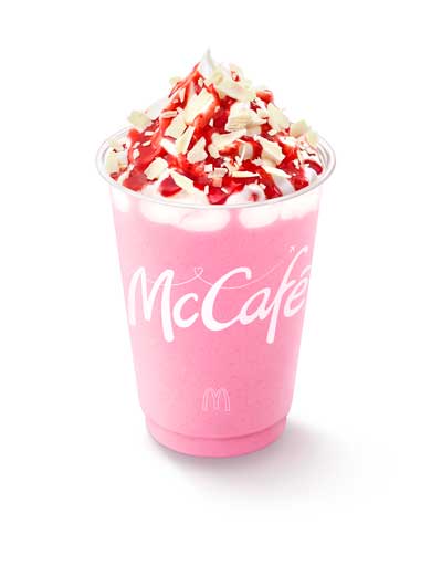 マクドナルド マックカフェ 期間限定 フラッペ ホワイトチョコストロベリーフラッペ
