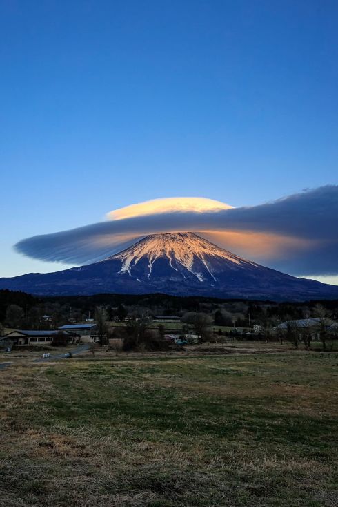 富士山　笠雲
