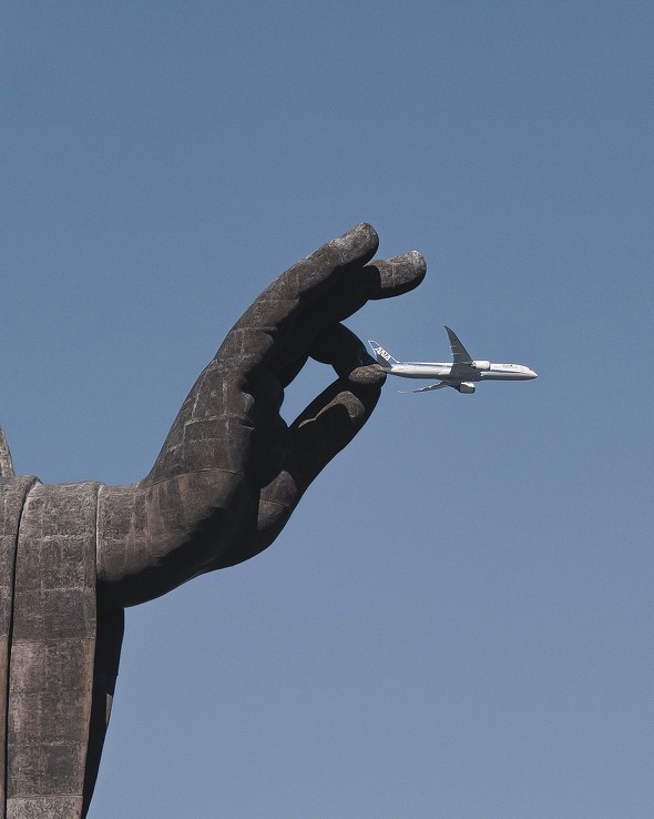 大仏　飛行機