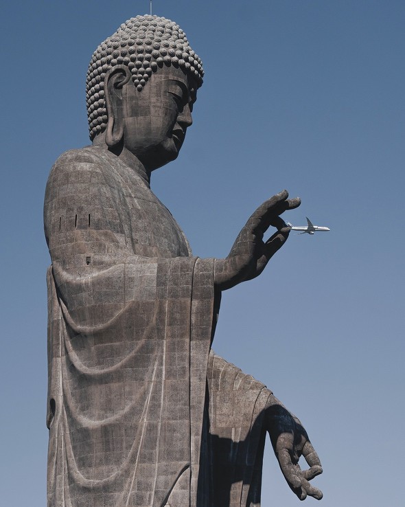 大仏　飛行機
