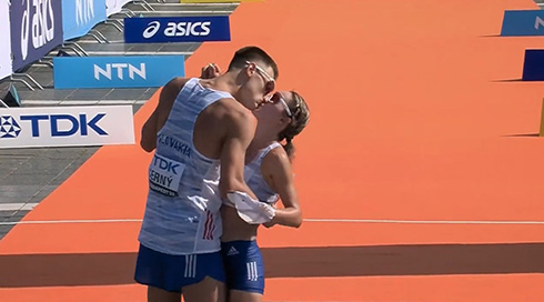 世界陸上 競歩 プロポーズ