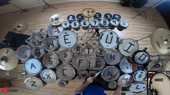 ドラムでキーボード作ってみた