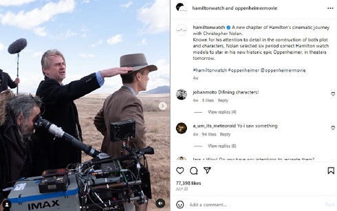 クリストファー・ノーランの撮影姿