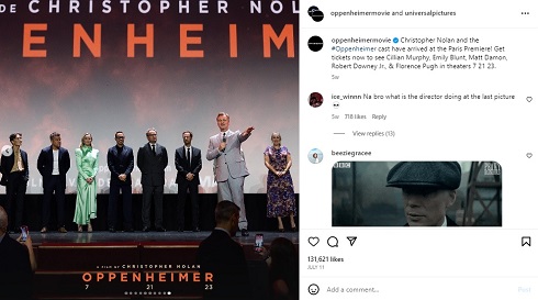 仏パリでの映画プレミアの様子