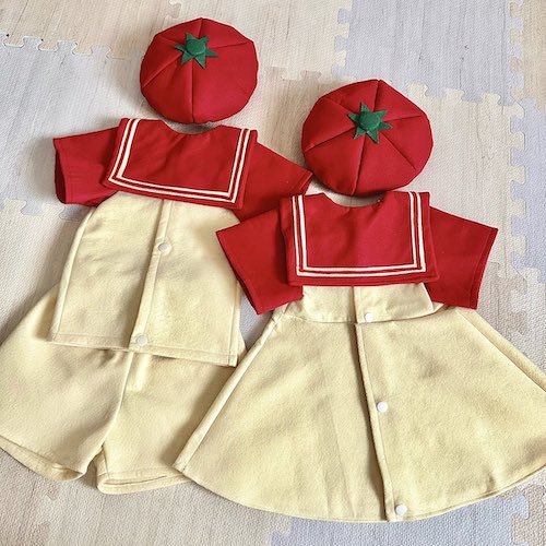 衣装の後ろ姿の写真