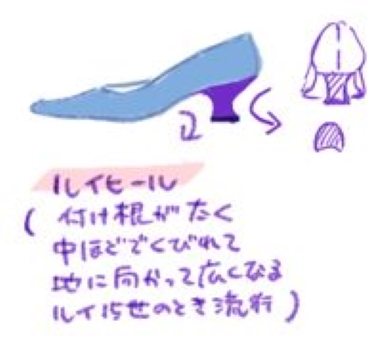 ルイ15世の時代に流行した「ルイヒール」の画像