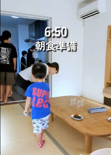 子ども9人ママの夏休みモーニングルーティン