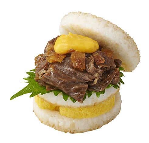 モス越・すき焼だし巻き玉子ライスバーガー