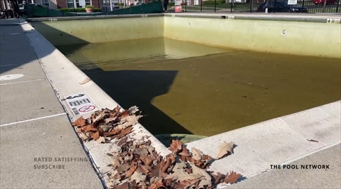 プール　清掃　高圧洗浄　ビフォーアフター