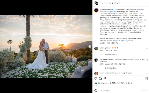 マイリ―・サイラスの母と結婚した「プリズン・ブレイク」のドミニク・パーセル