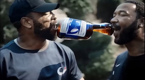 AI　CM　ビール　カオス　面白　ホラー