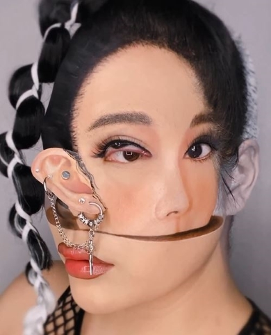 左目の下からもうひとつの目が……