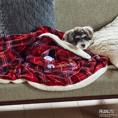 ポケット付きブランケット