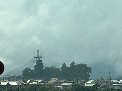 電波塔と木が組み合わさりそれっぽい見た目に