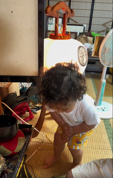 じいじとばあばと過ごす2歳の男の子の夏休み