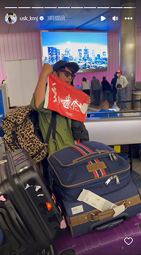 空港での再会シーン