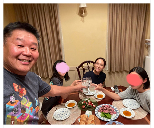 娘たちと2回目のお祝い