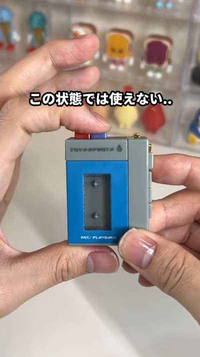 トイズスピリッツ カプセルトイ カセット 録音再生 レトロ mini ポータブルプレイヤー マスコット
